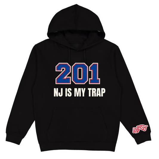 New Jersey Area Code Hoodie – NJ Streetwear | NY IS MY TRAP®