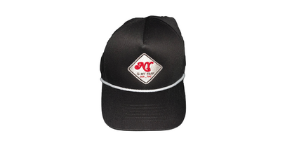 black snapback with a white embroidered ny is my trap sun-sat logo
